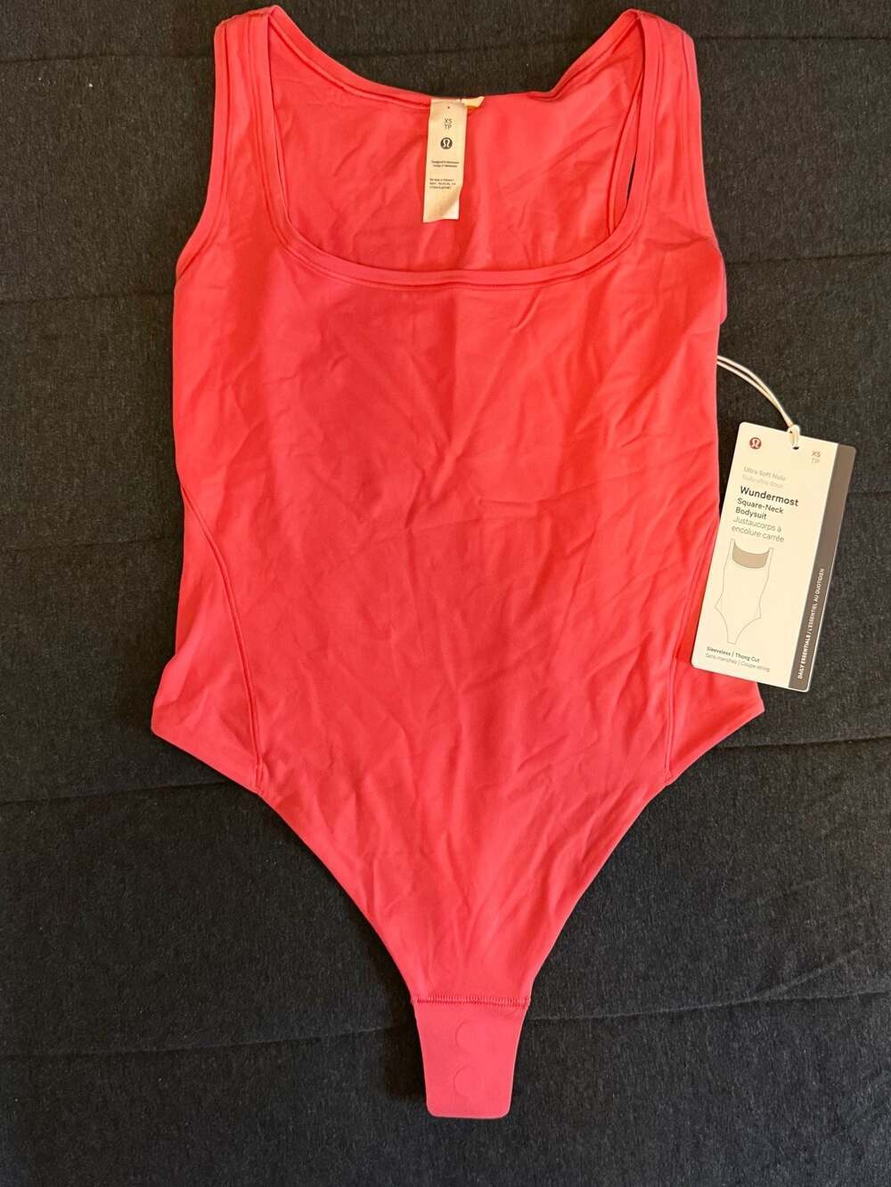 Lululemon Wundermost Ultra-Soft Nulu Square-Neck Sleeveless Bodysuit